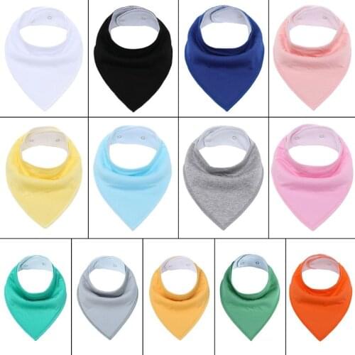 4 Pcs/set Infants Newborn Waterproof Breathable Saliva Towel Solid Color Baby Boys Girls Bibs Burp Cloths Gifts