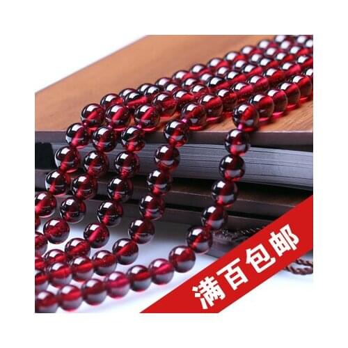 5A Need DIY accessories wine red garnet garnet beads loose beads 4MM 6MM semi