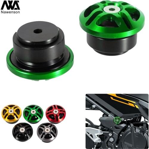 CNC Aluminum Frame Plugs Decoractive Hole Covers Caps Motorcycle Fairing Accessories For Ninja 250/Ninja 400/Z400 2018-2019