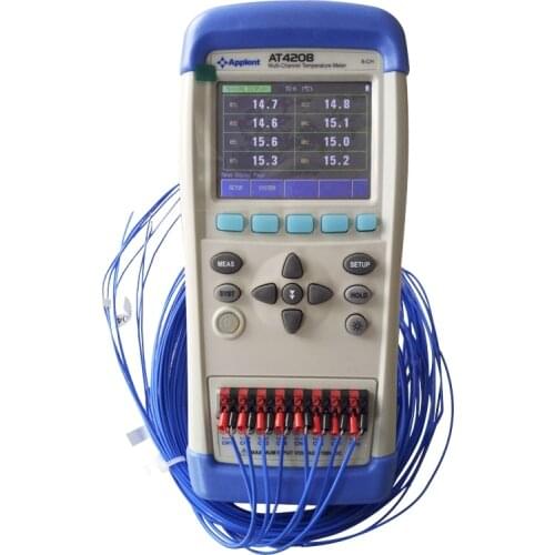 Anbai AT4208/AT4204/AT4202 Multi-channel Temperature Data Logger with 3.5 Inches TFT-LCD Display