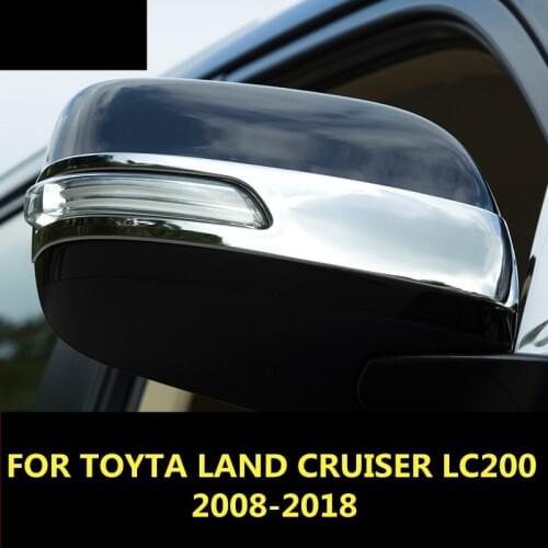 Car External Rearview Mirror Cover Sequins Decorative Sticker Auto Accessories FOR TOYOTA LAND CRUISER LC200 2008-2018