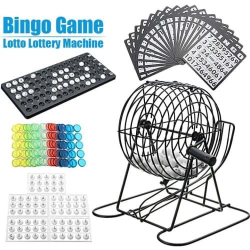 Bingo Game Console Simulative Lottery Machine Children Educational Toys Creative Bingo Machine Party Game Props 1