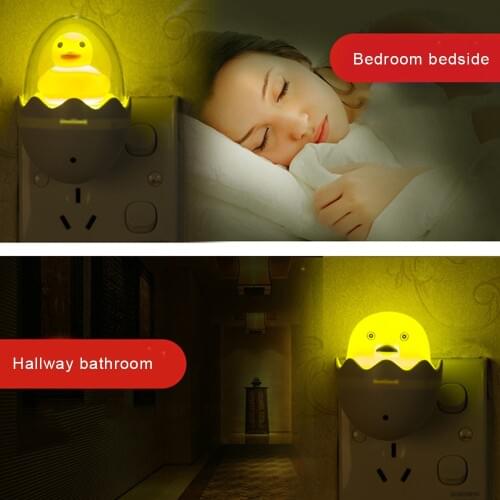 Children Room Decoration Night Lights Happy Bird LED Night Light Sensor Control Cute Baby Room Night Lamp Chick Lighting Lamps