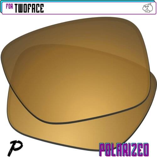 EZReplace Polarized Replacement Lenses for - Oakley TwoFace Sunglasses - Gunmetal P