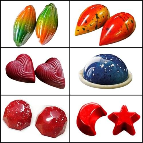 Meibum Confectionery Dessert Form Polycarbonate Chocolate Mold Candy Pan Party Gift Sugar Moulds Baking Pastry Decorating Tray