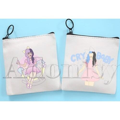 Melanie Martinez Canvas Coin Purse Coin Purse Collection Canvas Bag Small Wallet Zipper Key Bag Hand Gift
