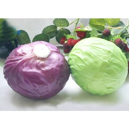 High Imitation Fake Artificial Cabbage&plastic Fake Simulated Artificial Cabbage Vegetable Model Ornaments Decoration