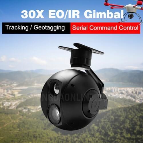 Drone Zoom Camera 30X EOIR Dual Sensor and Stellar Gimbal for Drone inspection Surveillance Search and Rescue Applications