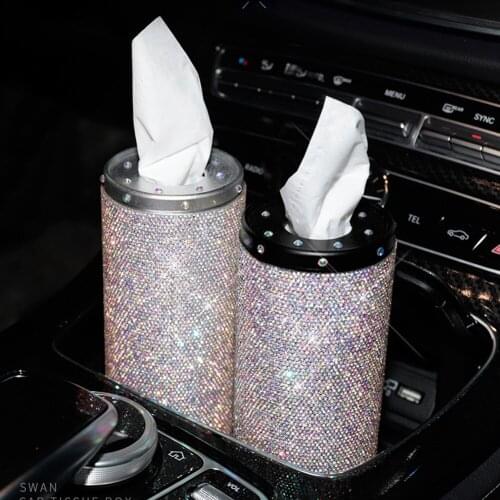 Luxury Rhinestone DIY Diamond Painting Roll Tissue Box Paper Holder Home Decor