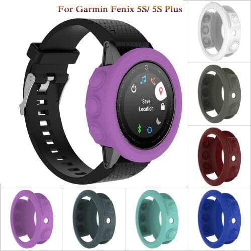 Fashion Protective Shell case For Garmin fenix 5S/5S Plus Bracelet Watch Silicone Soft Protector Shell For Garmin Fenix 5s Cases
