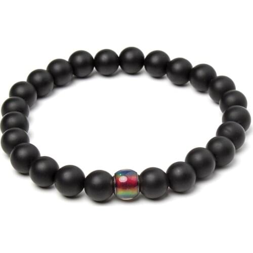 Mens 2020 Energy Bracelet Volcanic Stone Multicolor Lava Yoga Bracelet Obsidian Watermelon Stone Tiger Eye Stone Mood Beads