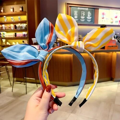 21 Styles Dot Striped Plaid Hairbands For Girl Child Cute Print Nice Fashion Headband Fashion Hair Accessories