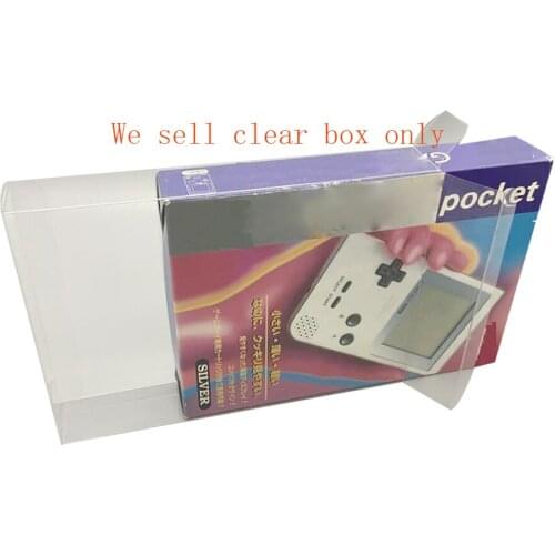 Clear transparent box cover For GBP For gameboy pocket collection display storage PET protective box Japan version only