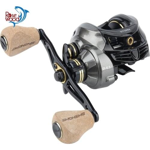 RoseWood Fishing Reel Metal Body & Spool casting reel 8kg max drag 6.3:1 Gear Ratio High Speed baitcasting fishing wheel for sea