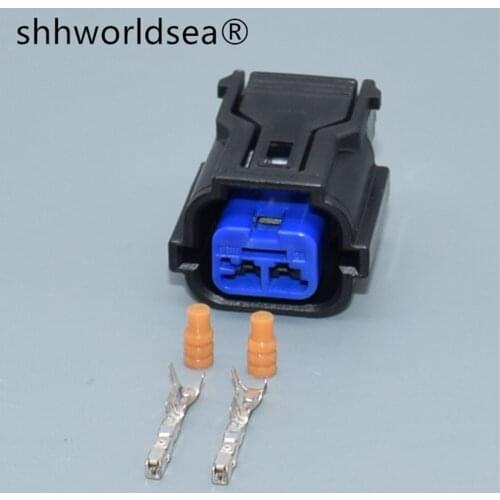 Shhworldsea 2 pin 0.6mm car waterproof auto connector female cable plug sensor electrical plug connector HP285-02021