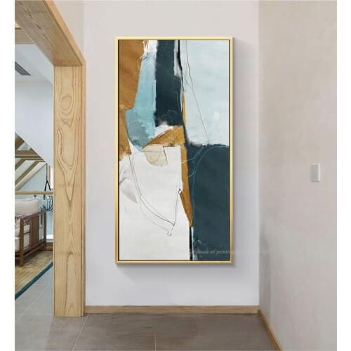 Modern wall art paintings for living room wall home Handmade canvas oil painting lienzos cuadros decorativos tableau peinture