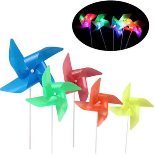 Led toys led party Windmills Flashing Light Up LED Spinning Windmill Glows Classic Toys For Children Kids Present Gift Party
