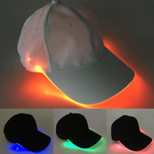 LED light Hats for Women Men baseball cap solid color Snapback Hats For Women Men Summer Sunhat Sun Caps Hat Casquette femme