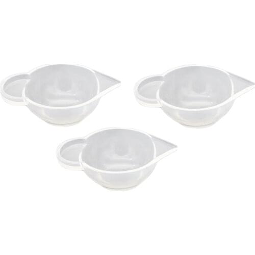Pack of 6 Distribution Cup Reusable Silicone Mixing Cups for Liquid Epoxy Resin Jewelry Making Crystal Scales Resin Molds