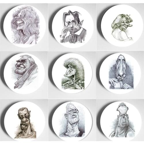 High Quality Beautiful Decorative Plate Jan Op De Beeck Painting Wall Plate Home Living Room Art Plate Ceramic Handcrafts