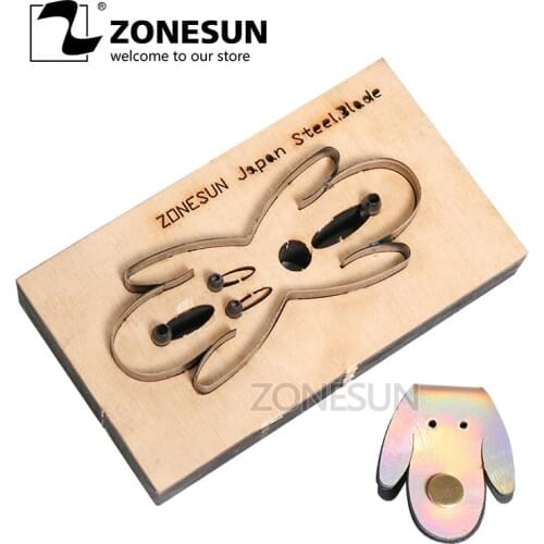 ZONESUN Dog Customized leather cutting die Leather DIY Craft wire earphone collector Wooden Template Punching Cutting Mould