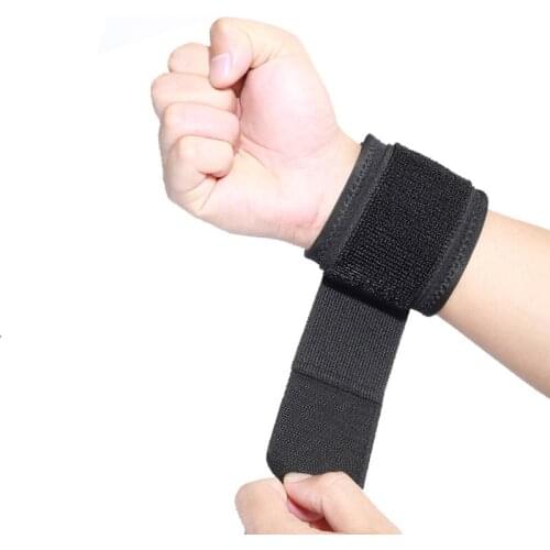 1pc Adjustable Wristbands Brace Guard Wrist Support Bracers For Gym Sport Basketball Carpal Protector Safety Breathable Wrap