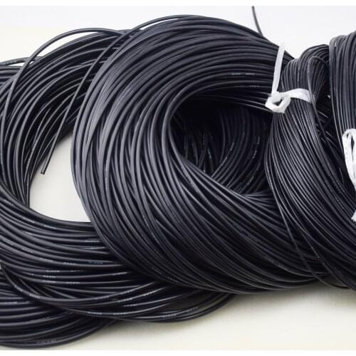 12-20 AWG 50m Gauge Silicone Wire #M Flexible Stranded Copper Cable For RC Black