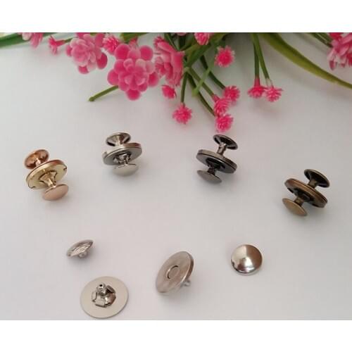 15set 18mm Double rivets magnetic buckle accessories fashion handbags accessories diy manual button button suck iron magnet