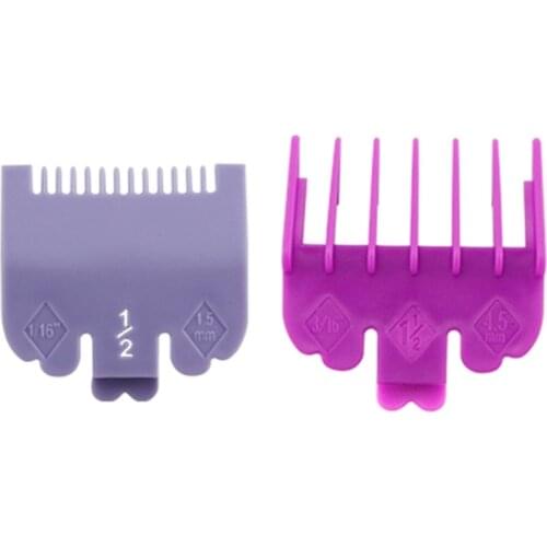 2PCS Guide Combs for Most Hair Clippers Universal Hair Clipper Limit Comb Guide Attachment Hair Clipper Guide Comb
