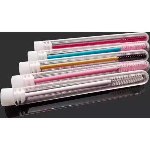 300pcs Eyelash Extender Disposable Eyebrow Brush Separate Tube Design