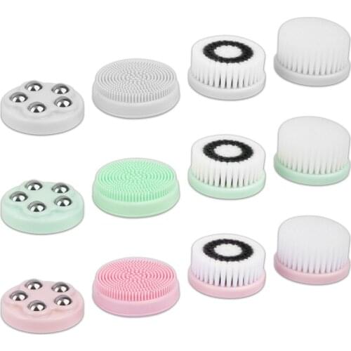 4 in 1 Face Cleansing Brush for Electric Cleansing Brush Facial Massager Cleaning device Massage Skincare Tools Beauty