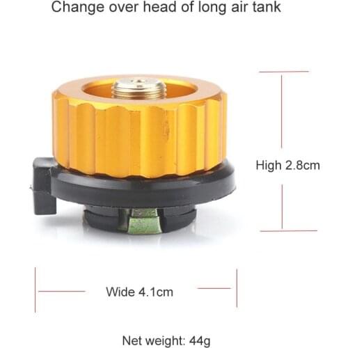 Outdoor Camping Hiking Stove Burner Adaptor Split Type Furnace Converter Connector Auto-off Gas Cartridge Gas Stove Adaptor