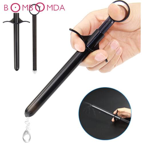 Sex Anal Lubricant Injector Oil Launcher Inject Lubricant Anal Vagina Lube Shooter Dildo Anal Plug Adult Sex Toys For Men Women