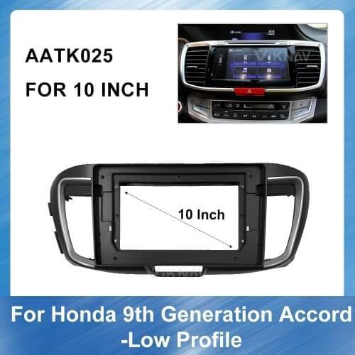 10 inch Car Radio Fascia Auto Multimedia fascia for Honda Accord 9 LHD Panel car plate panel Frame Fascias car accessories
