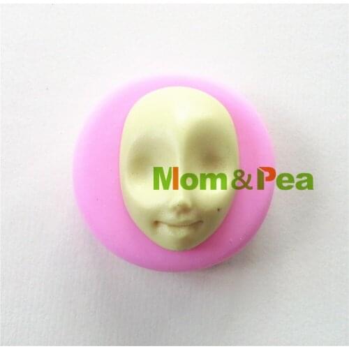 Mom&Pea MPA0950 Free Shipping Face Shaped Silicone Mold Cake Decoration Fondant Cake 3D Mold Food Grade