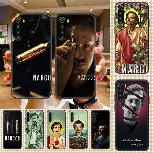 Narcos Pablo Escobar Phone case For Xiaomi Redmi Note 7 7A 8 8T 9 9A 9S 10 K30 Pro Ultra black fashion coque art back silicone