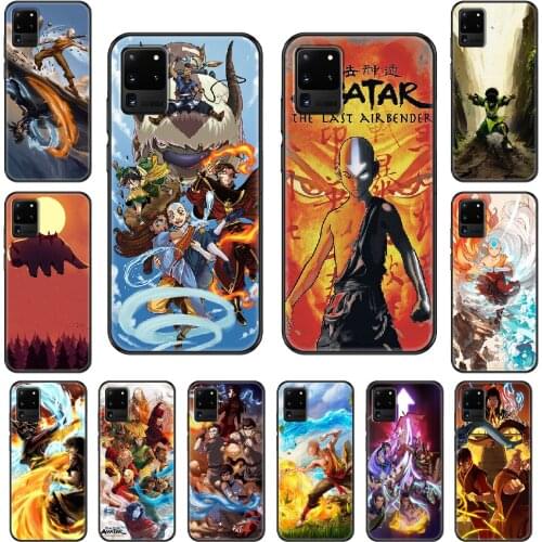 Cartoon Avatar The Last Airbender Phone case For Samsung Galaxy S 3 4 5 6 7 8 9 10 E Plus Lite Edge black soft Etui silicone