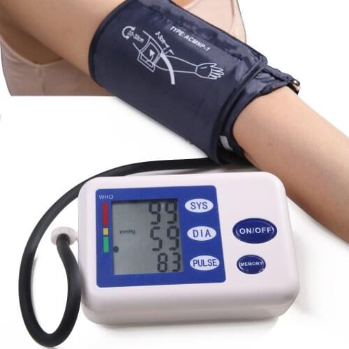 Arm blood pressure monitor meter pulse monitor machine health care digital upper blood pressure mercury monitor sphygmomanometer