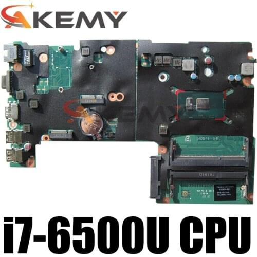 DA0X61MB6G0 for HP ProBook 440 430 G3 notebook motherboard CPU i7 6500U DDR3 100% test work 830940-001 830940-601