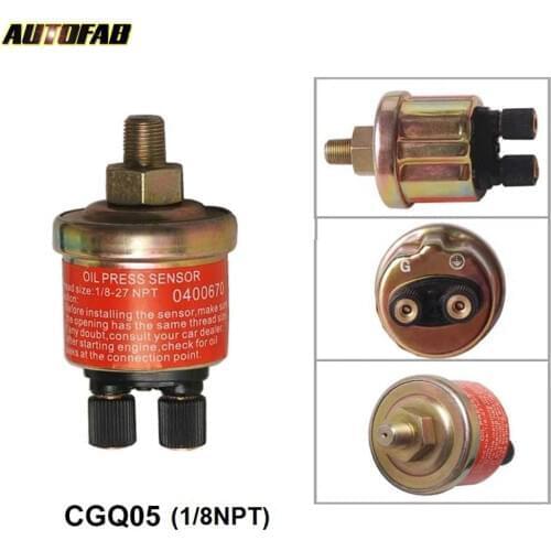 Engine Oil Pressure Sensor Gauge Sender Switch Sending Unit 1/8 NPT Car Pressure Sensors AF-CGQ05