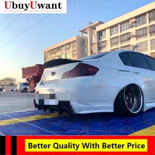 For Infiniti G37 4 Door/2 DOORS Sedan 2009 - 2013 Car Rear Spoiler Wing Carbon Fiber Rear Trunk Boot Lip Spoiler Wing