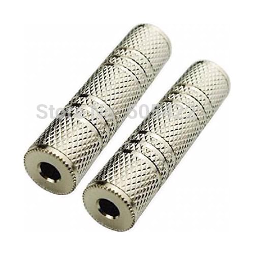 DHL shipping New 3.5mm Female to 3.5mm Female F/F Stereo Audio Adapter Headphone Jack Connector 500pcs/lot