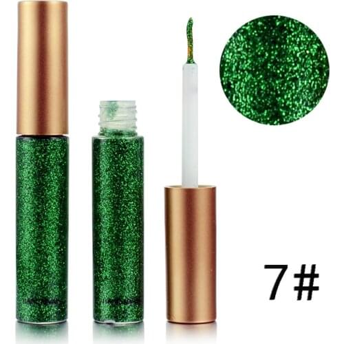 HAIDANYAN 22 Colors Matte Glitter Liquid Eyeliner Eye Pencil Shimmer Charming Sparkling Waterproof Eyeliner Models Card TSLM2