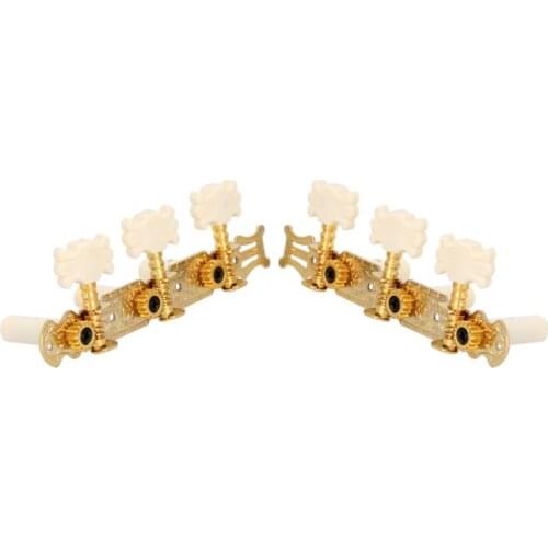 6pcs 3L/3R Classical Guitar String Button Three Connections Tuning Pegs Guitar Parts & Accessories