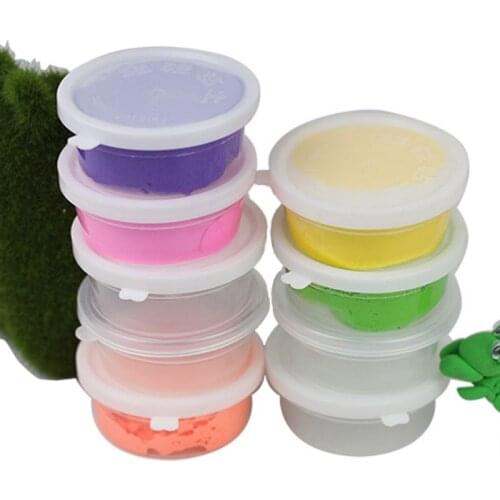 Slime Storage Container Foam Ball Storage Box Case Jars Pots With Lids For Plasticine Soft Clay #314