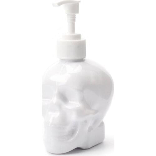 Creative Skull Bathroom Liquid Soap Dispenser 350ml Hand Soap Bottle Shower Gel Shampoo Fillable Bottle