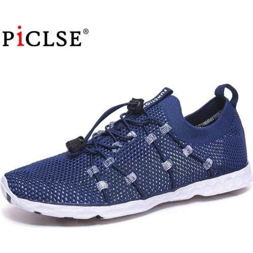Large size Mens Casual Sneakers Breathable Outdoor Shoes For Men Walking Shoes Lightweight Aqua Water Trekking Shoes Women Shoe