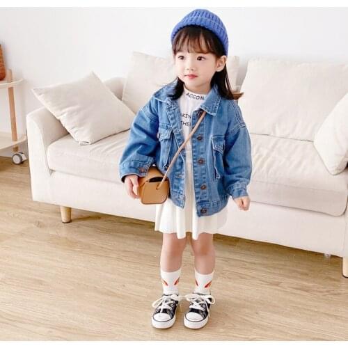 Girls' Denim Spring and Autumn Jacket Toddler Fall Clothes Kids Jackets for Girls Toddler Girl Winter Clothes autumn clothes