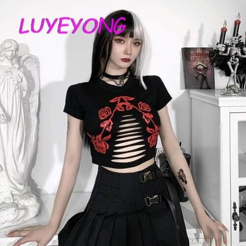 LUYEYONG Women's Cropped T-shirts