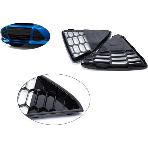 Car Honeycomb Mesh Front Bumper Lower Grill Grille Insert Cover for Ford Focus S/SE 2012 2013 2014